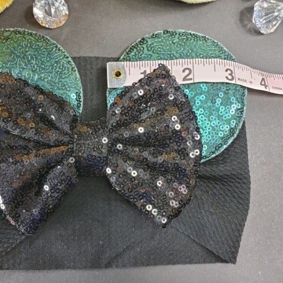 Minnie Mouse Ears Headband Hair Turban Sequins Hair Bow Spa Head Wrap Hair Care - Picture 6 of 10